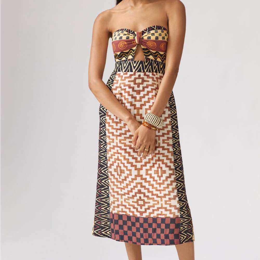 Anthropologie strapless dress